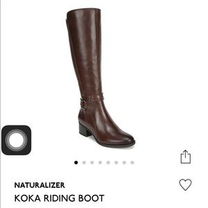 Brown riding boot